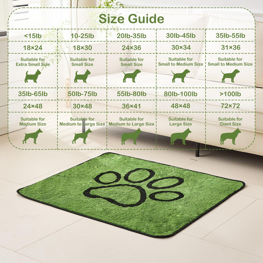 Qeils tapis chien absorption rapide core, capte rapidement les liquides.