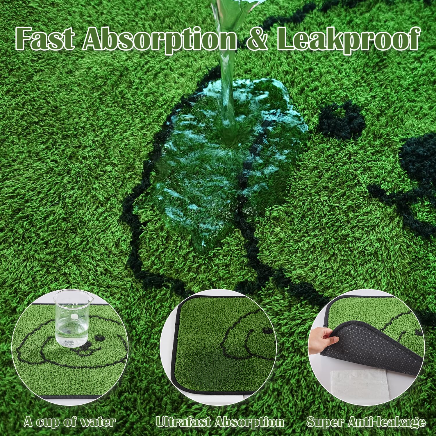 Tapis Qeils chiots absorbant et anti-fuite pour intérieur.