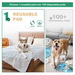 Qeils tapis-lavable-reutilisable: praticité et économie grâce au lavage répété.