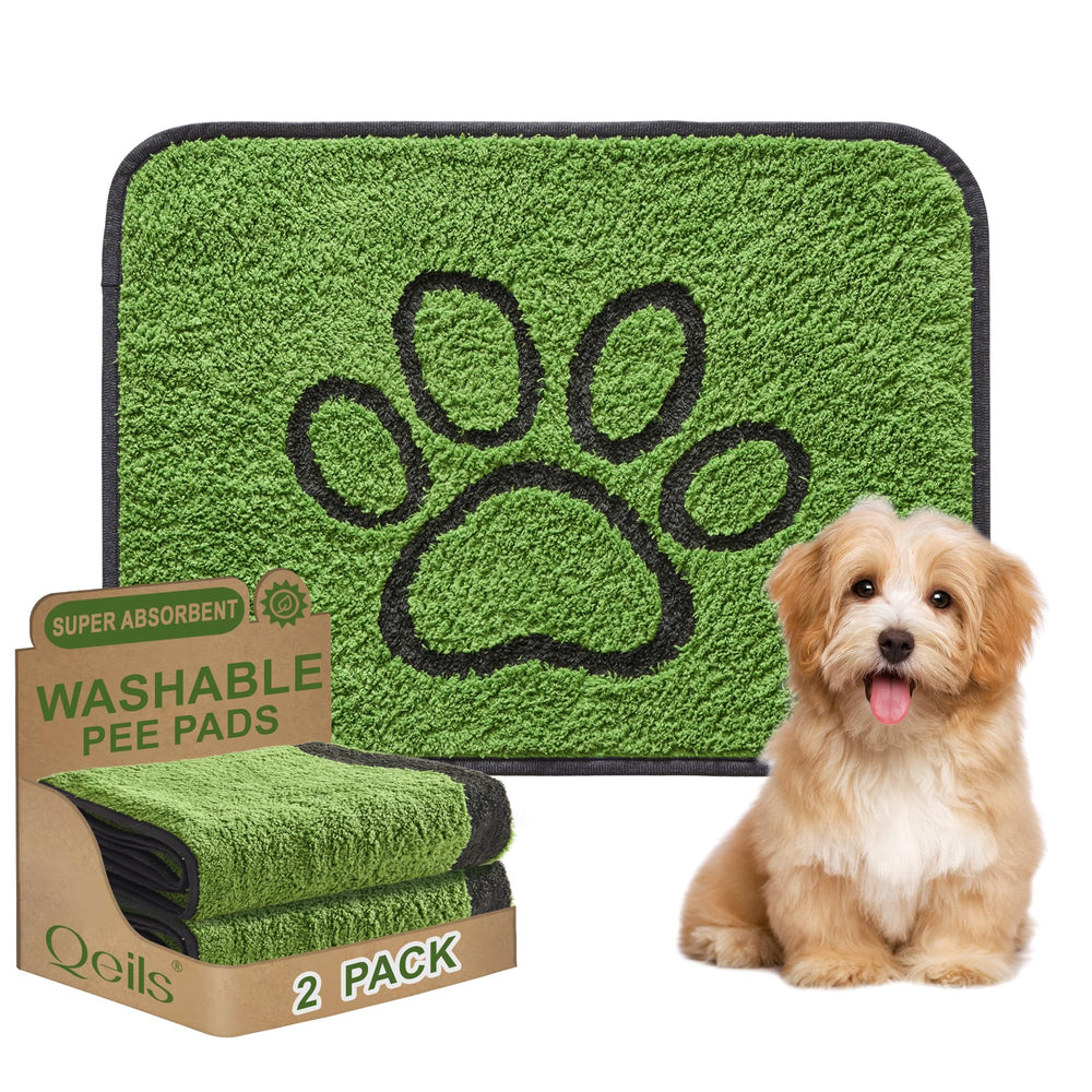 Tapis-pipi Qeils avec absorption rapide et pack double pour chien.