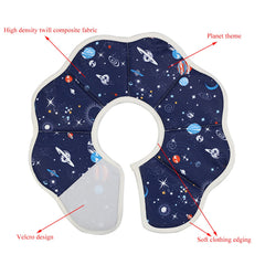 QIYADIN Soft Cat Cone: réglage Velcro pour ajuster le diamètre intérieur.