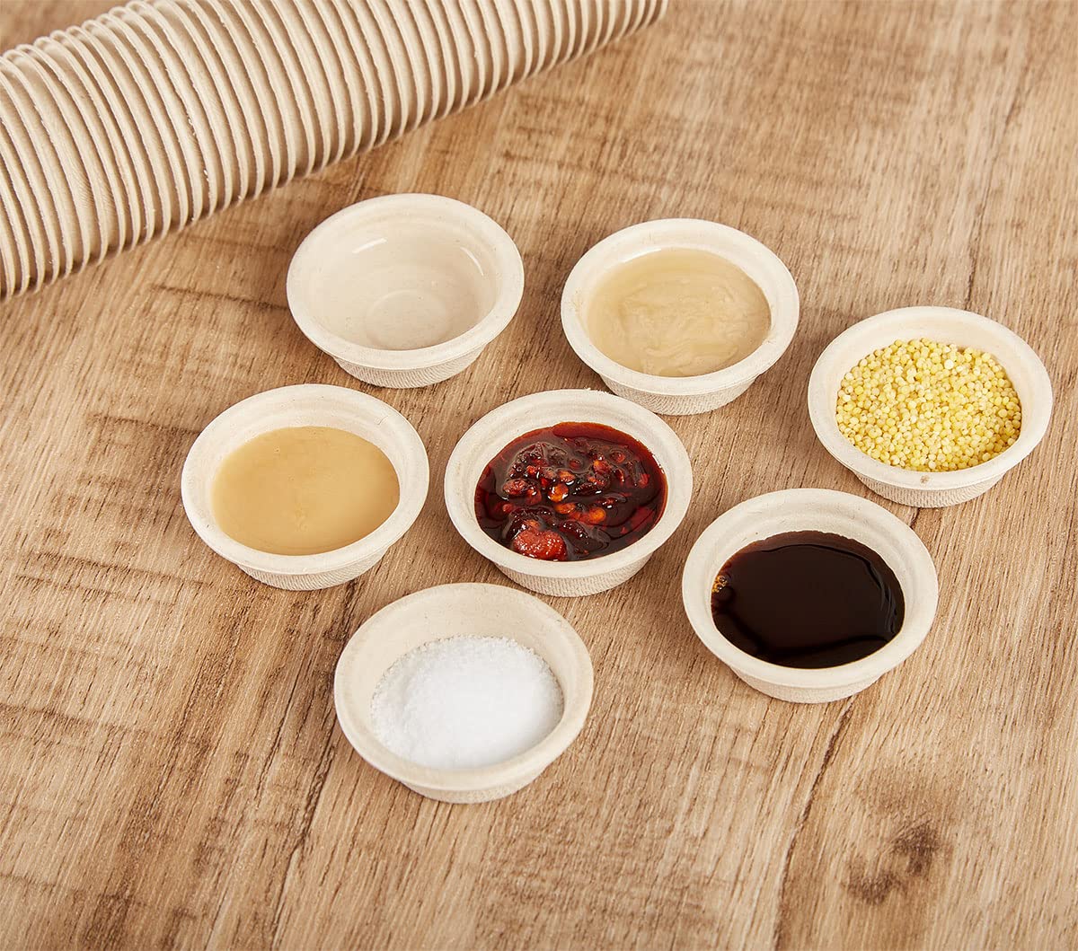 Lot de 300 coupelles en papier 0,5 oz, réduction du gaspillage.