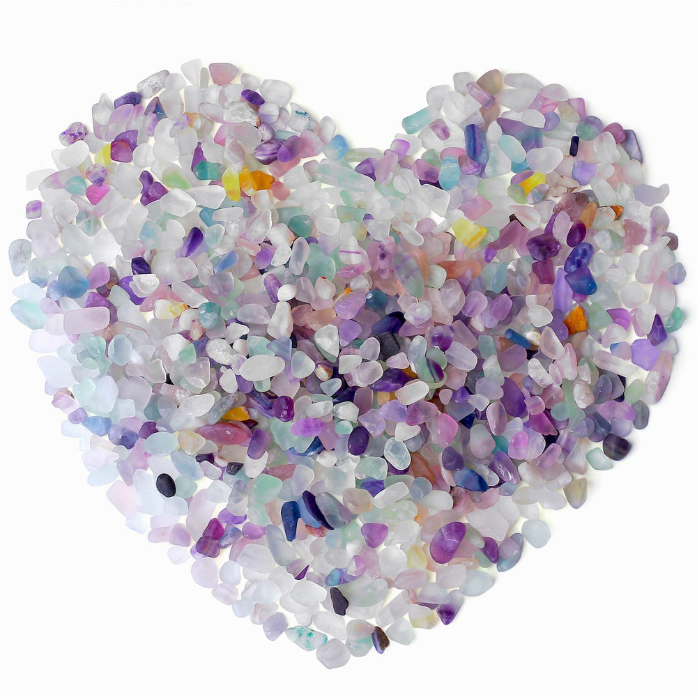 Galets fluorite QINJIEJIE pour fontaine décorative et éclairage