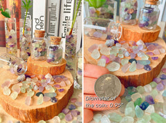 Galet fluorite QINJIEJIE pour succulent et mini paysage