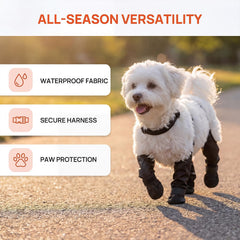 QINSHIYUE bottes chien fermeture à scratch et securisée
