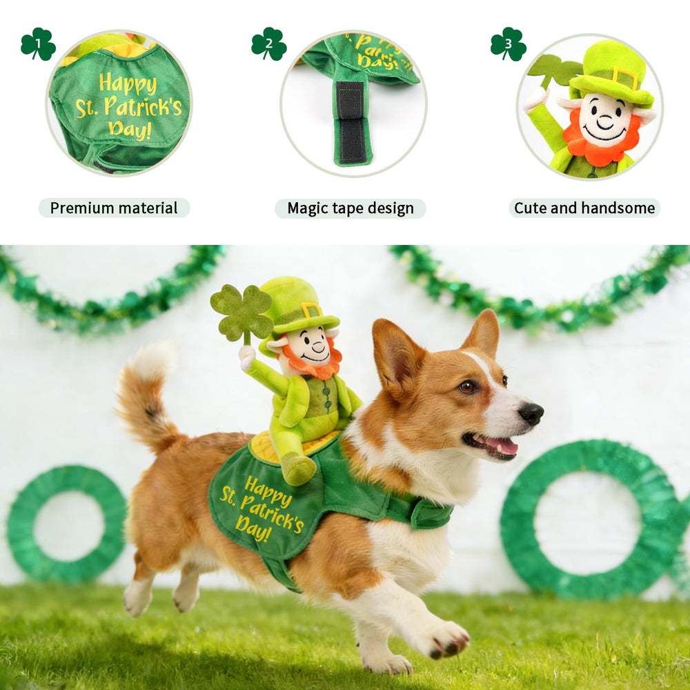 Matériau doux et confortable pour chien, mise en place facile et ouverture dorsale.