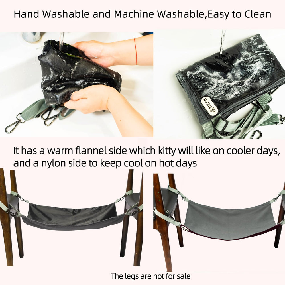 Hamac QIPAN double-face réversible, côté imperméable et moelleux.