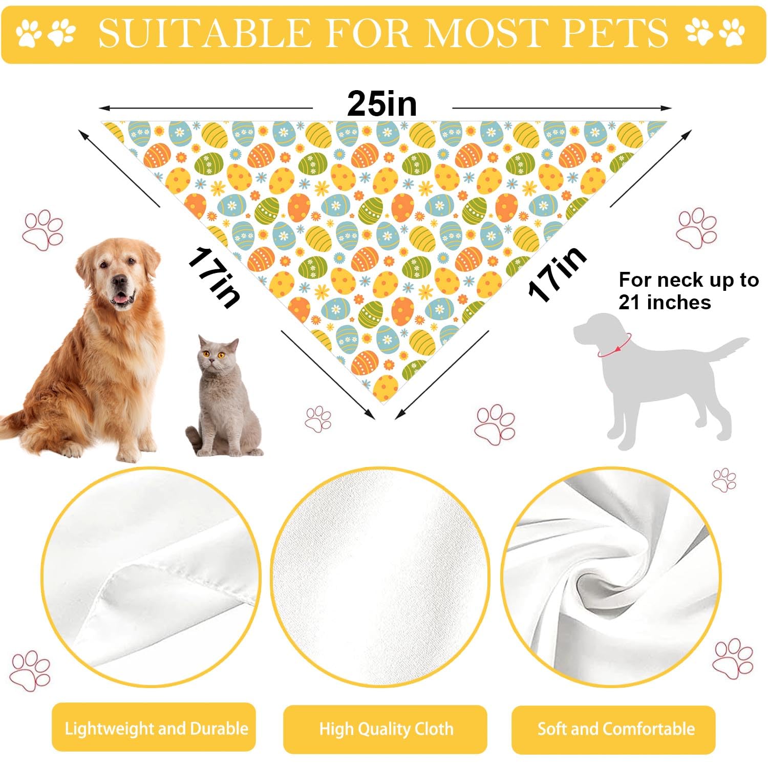 Bandana animaux vacances QIRUIMI, accessoire festif pour les fêtes.
