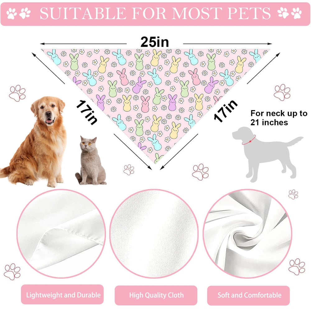 Bandana Paques QIRUIMI pour chat, style de fête.