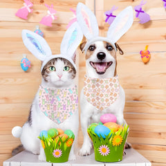 Bandana Paques QIRUIMI pour chien et chat, accessoire tendance.