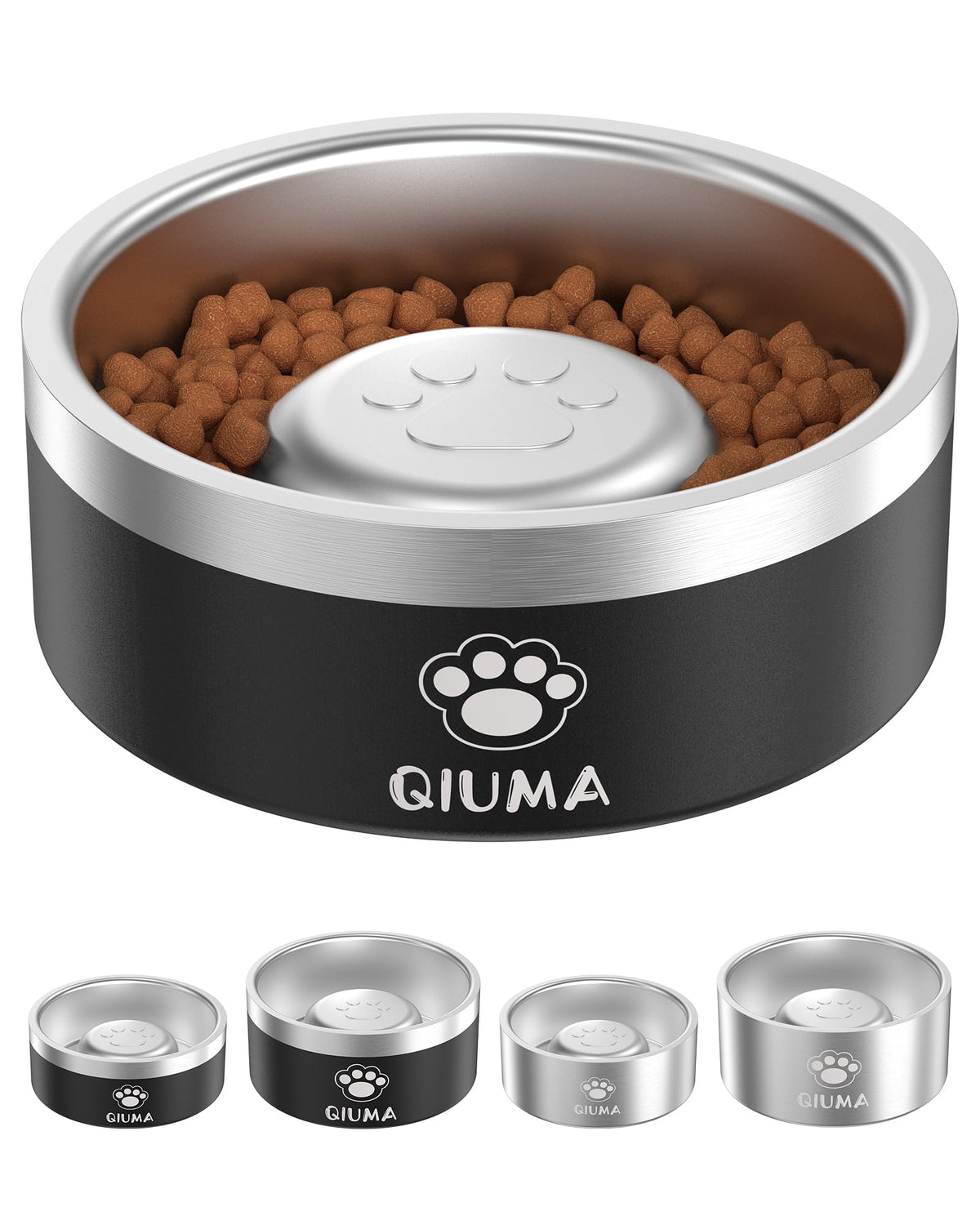 Qiuma bol lent centre eleve ralenti l’alimentation pour des repas plus calmes.