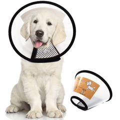 QIYADIN collier cone translucide, protection légère pour les plaies après chirurgie.