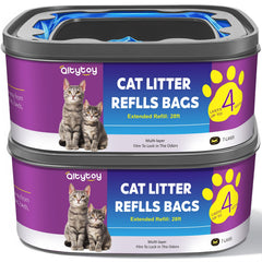Sacs Qltytoy compatibles Standard/Plus/Style/Pail pour litière, réduction d'odeurs