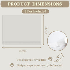 Kit 4 parois transparents QNBCAA avec adhésif pour installation durable.