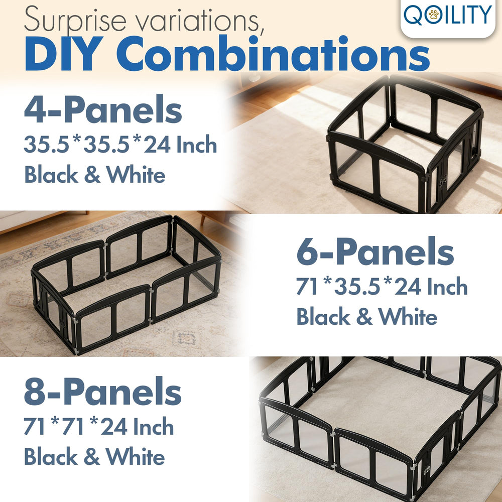 Qoility enclos translucide – visuel et pratique dans le salon