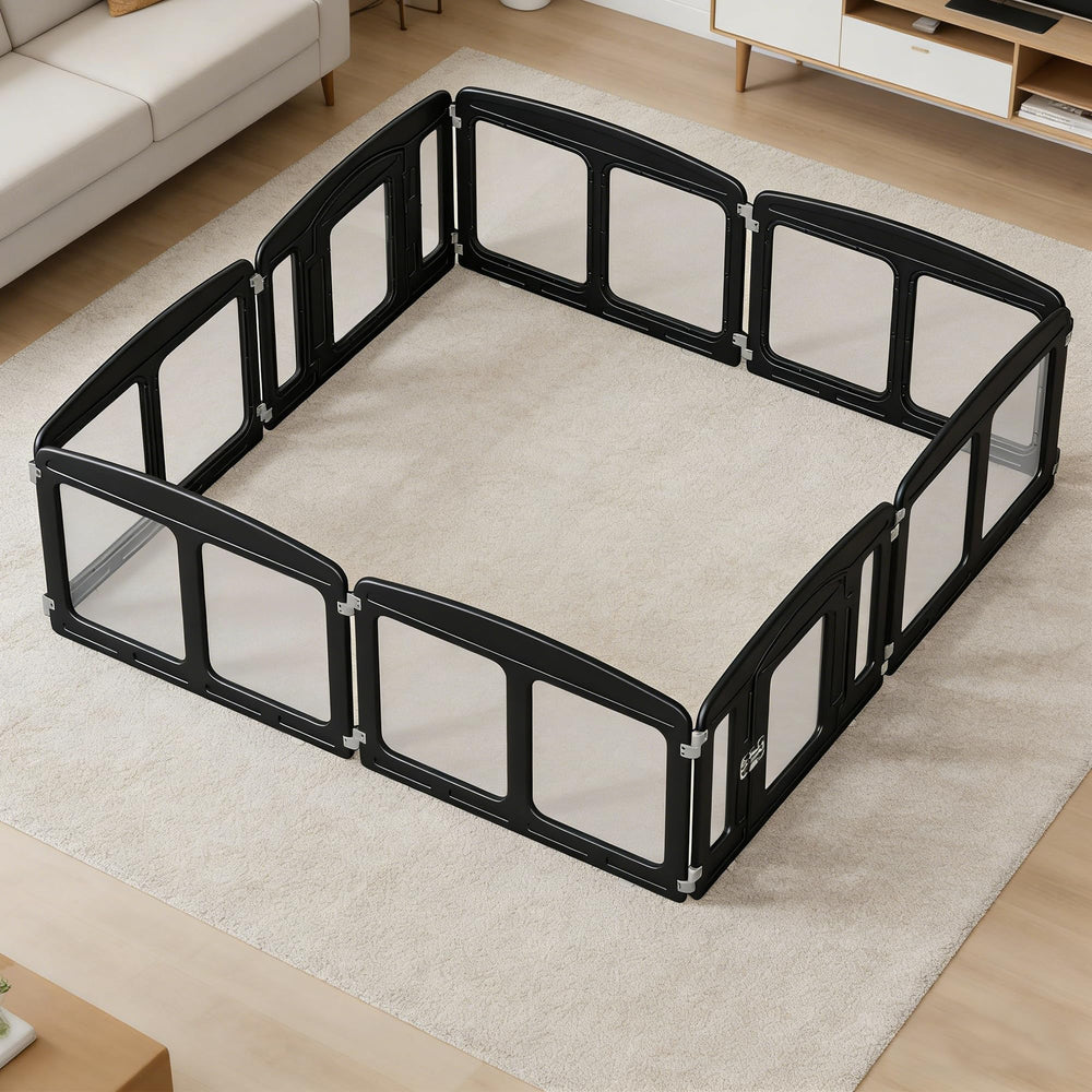 Qoility parc pour chiots – démonstration facile et rangement compact