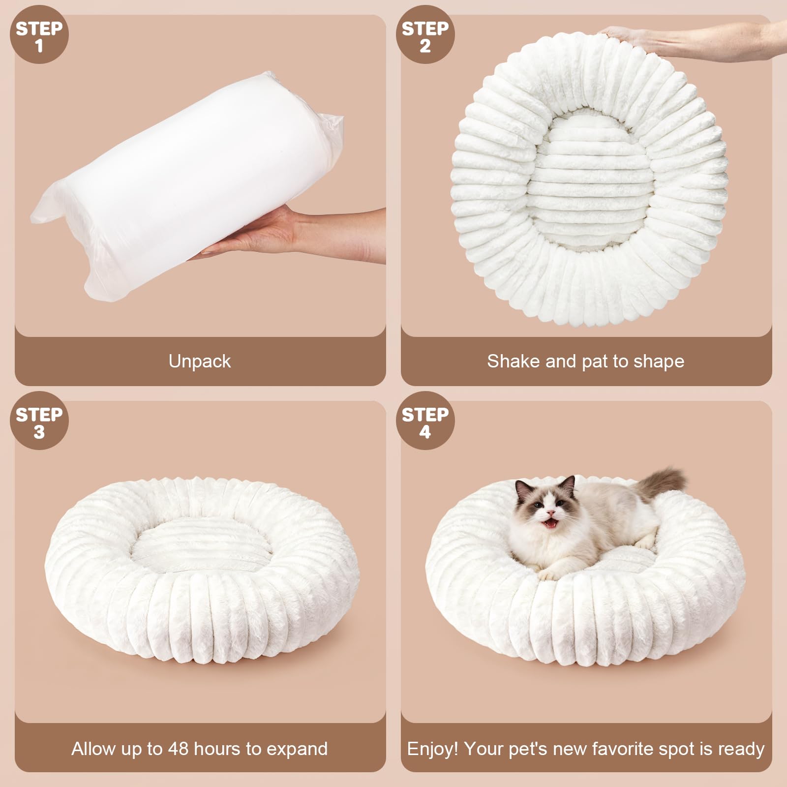 Taille adaptée pour chats et petits chiens avec QOKO.