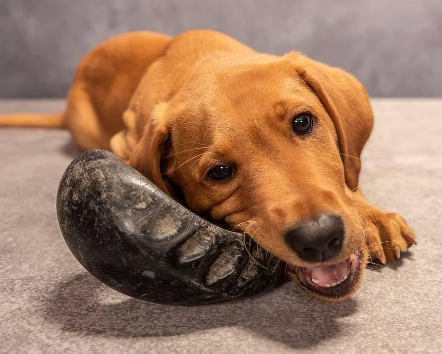 QT Dog corne buffle d'eau petit sécurité: jeter si éclats.