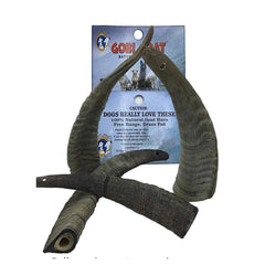 QT Dog Gobi, os de chèvre: vue du lot de 4, friandise naturelle et durable.