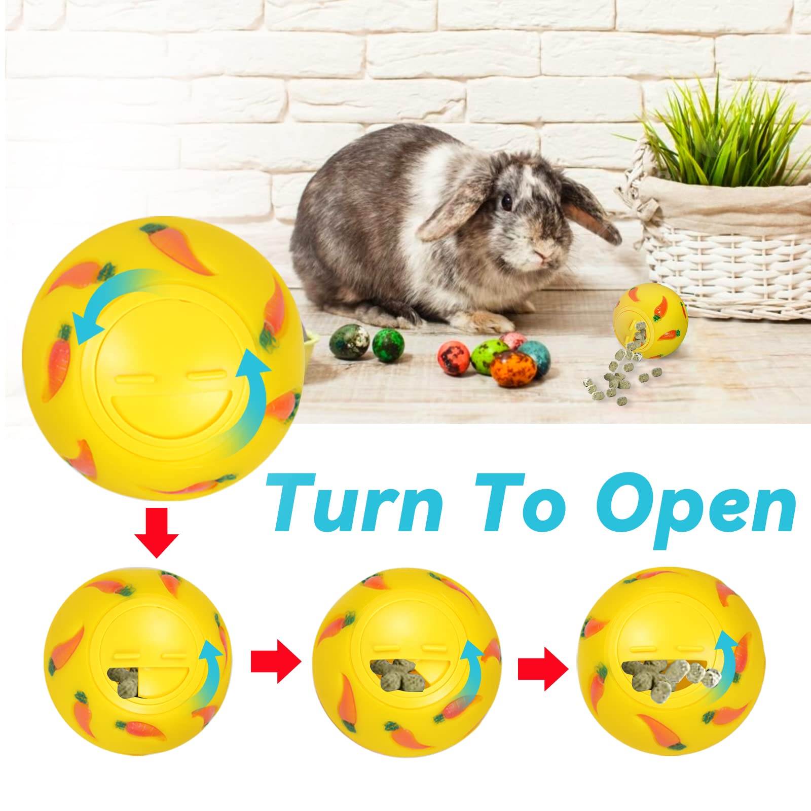 QTYWACYQ jeu exterieur pour lapin et petits animaux, pratique et stimulant.