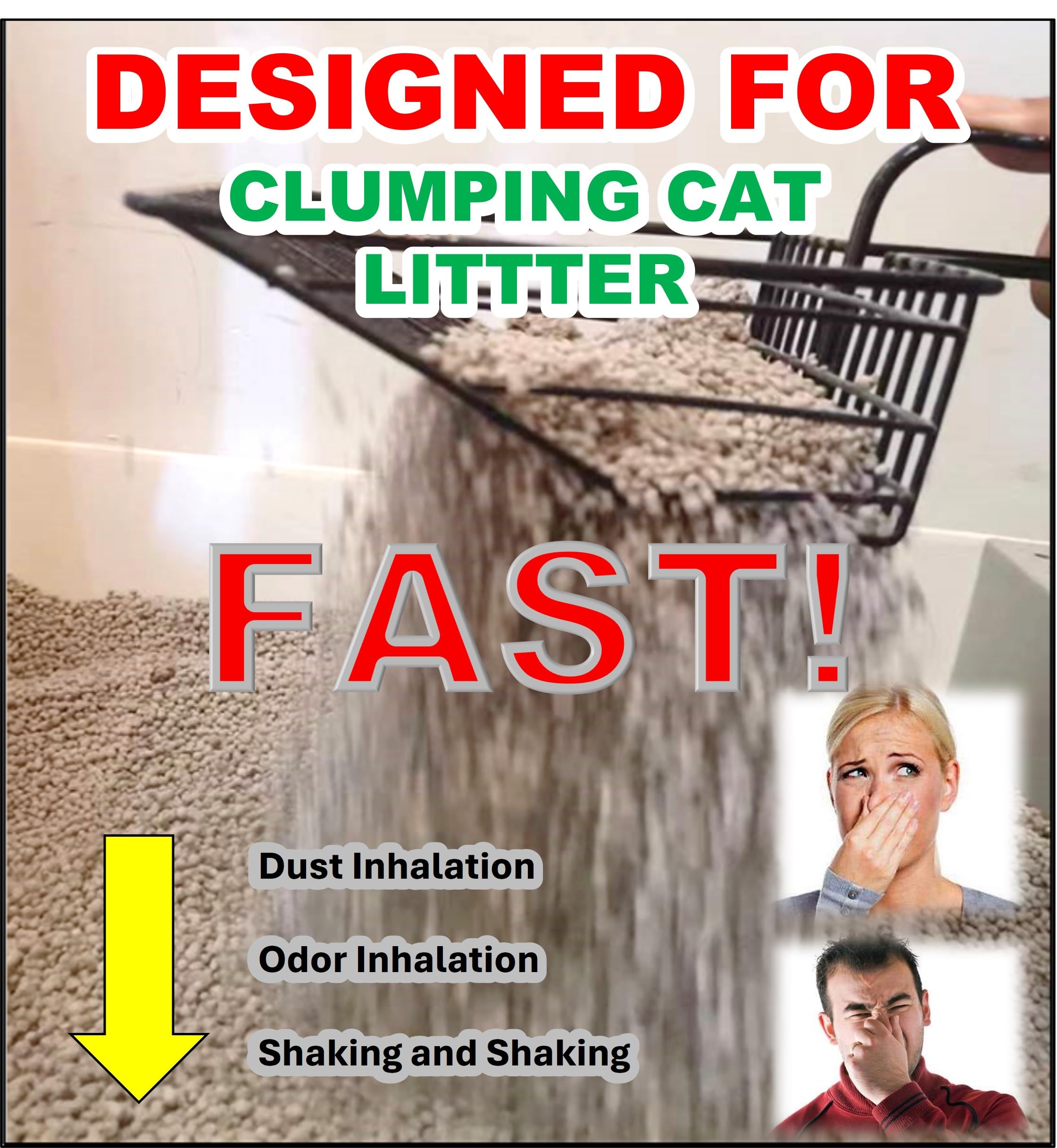 QUALIALL Poignée longue et ergonomique, confort d’utilisation
