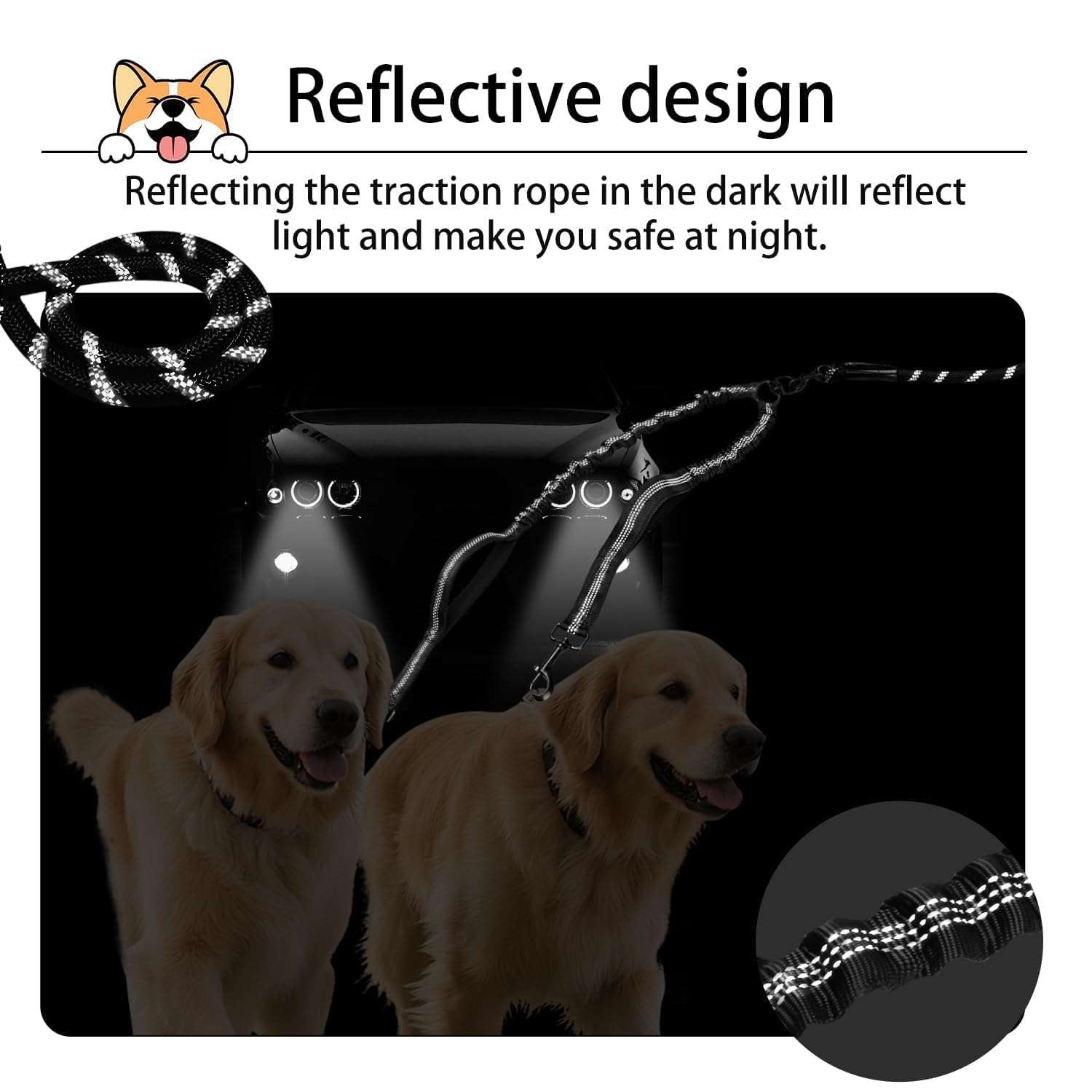 QUAN DUO DUO – Bandes réfléchissantes pour promenades nocturnes plus sûres