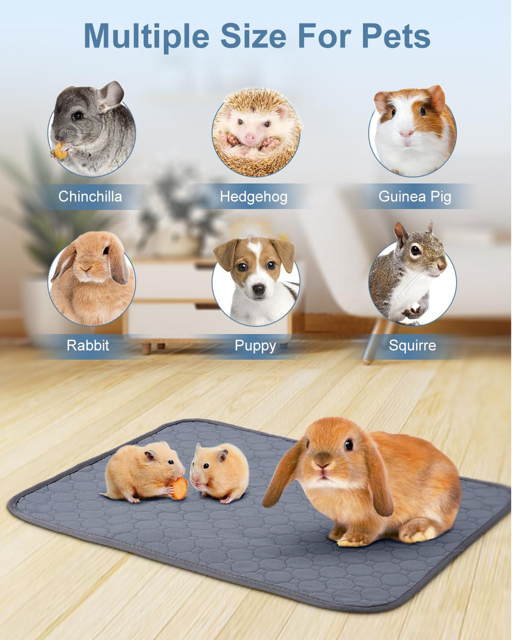QUNAOAL: liner absorbant pour cage, contrôle des odeurs durable.