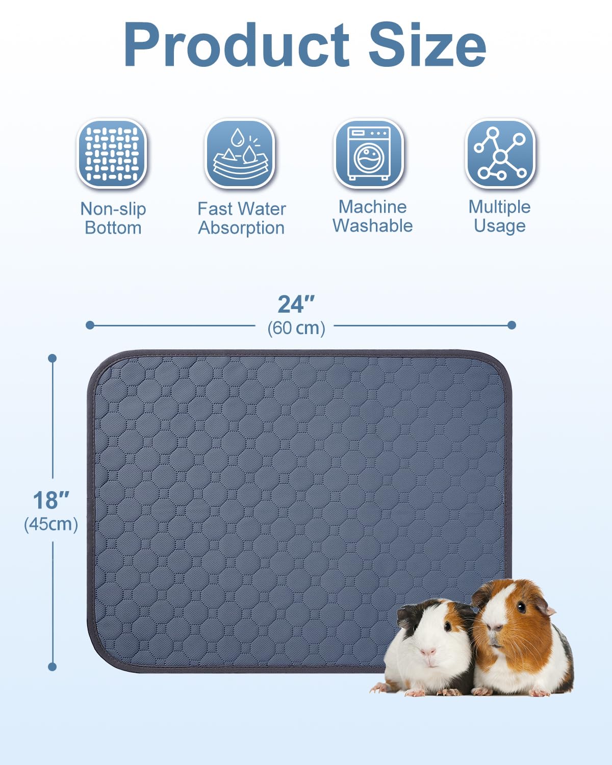 QUNAOAL: couche imperméable pour cage, protège sol et litière.