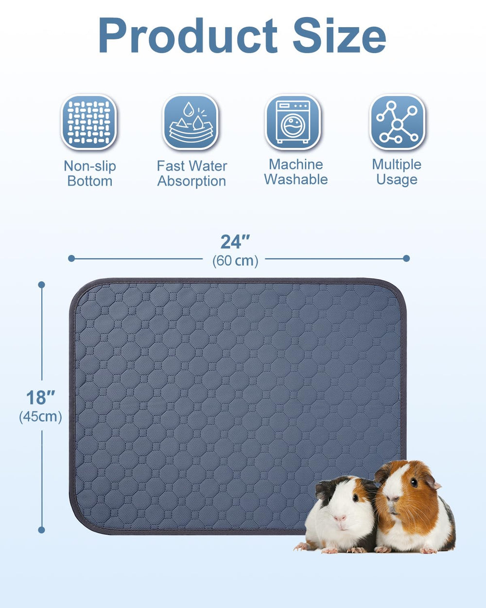 QUNAOAL: couche imperméable pour cage, protège sol et litière.