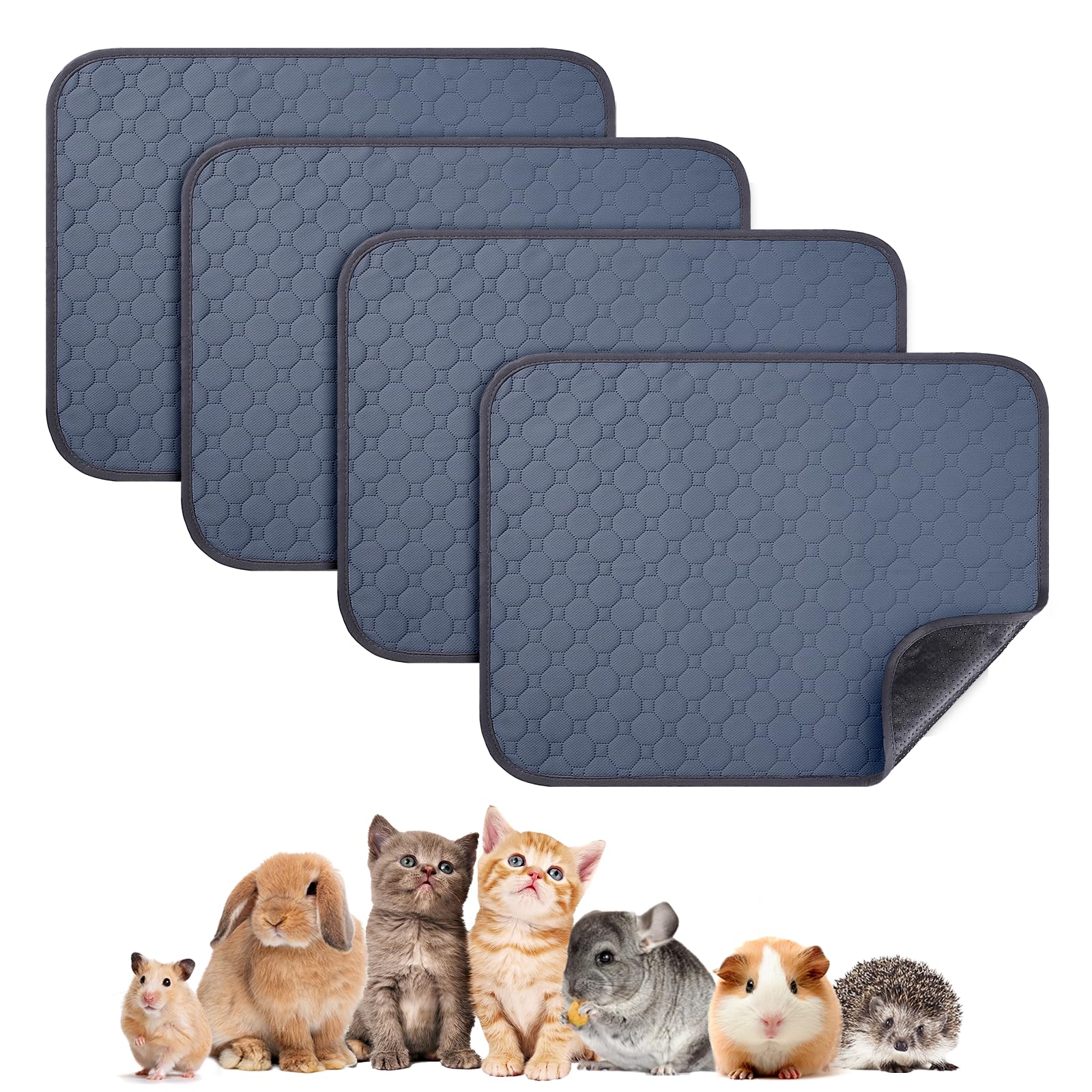 QUNAOAL: liner cage cobayes et lapins, 4-pack absorbant et pratique.