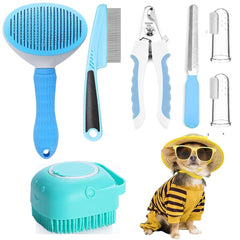 Qubccum brosse auto-nettoyante pour un toilettage rapide et sans effort.