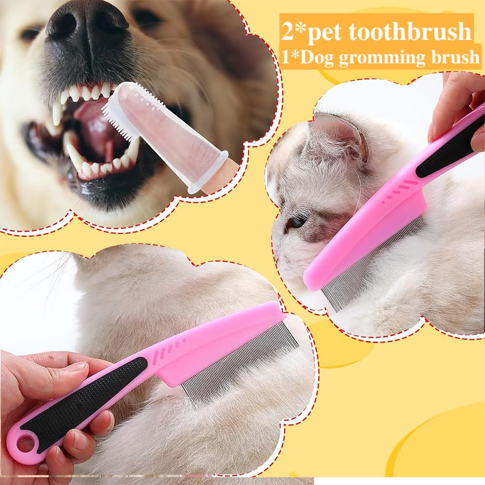 Qubccum doigt-brosse dent, soin buccal pratique pour animaux.