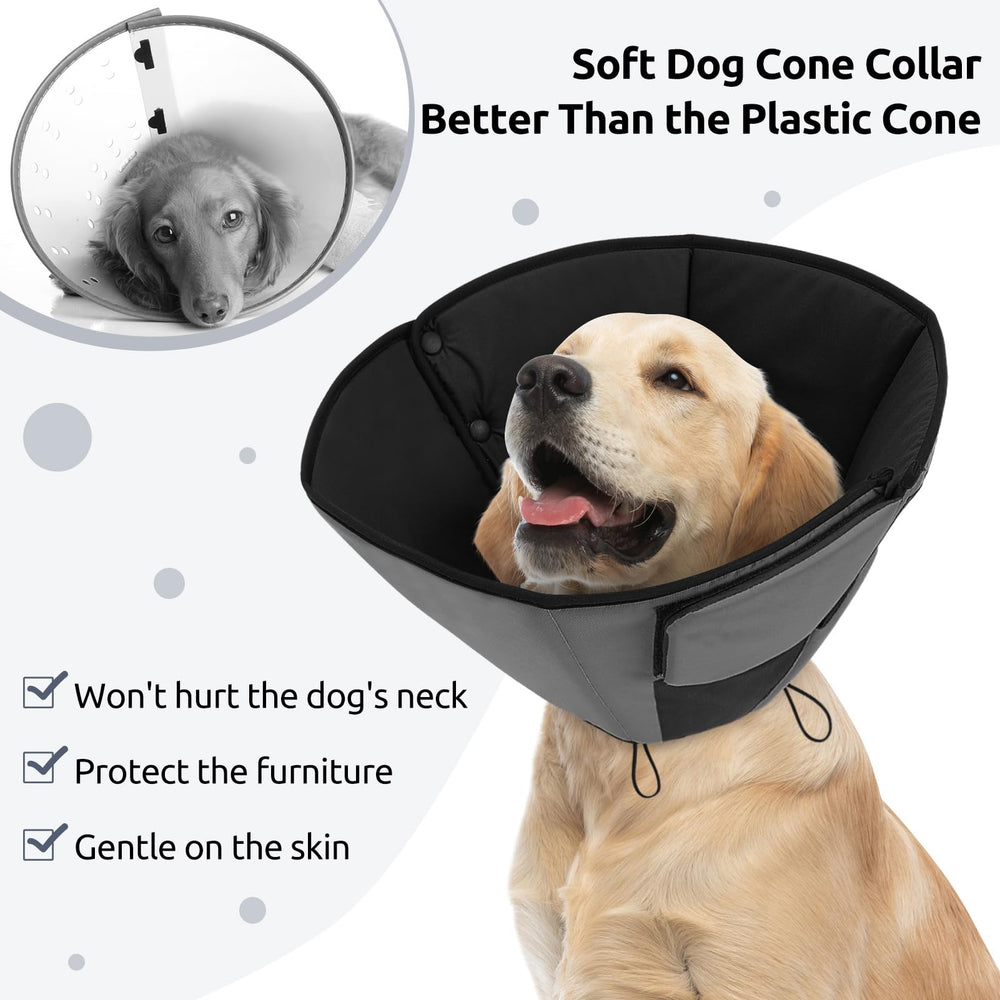 Queenmore cone-chien-xl ajustable pour un ajustement sûr.
