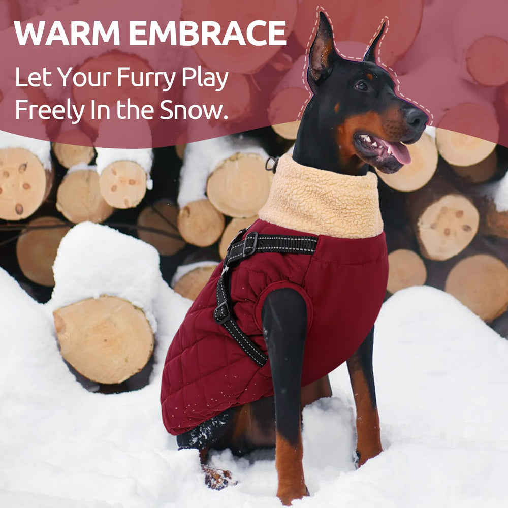 Queenmore gilet chien, fermeture arrière rapide pour enfiler sans tirer le poil.
