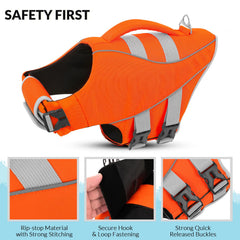 Gilet Queenmore XL avec anse de sauvetage pour récupération rapide.