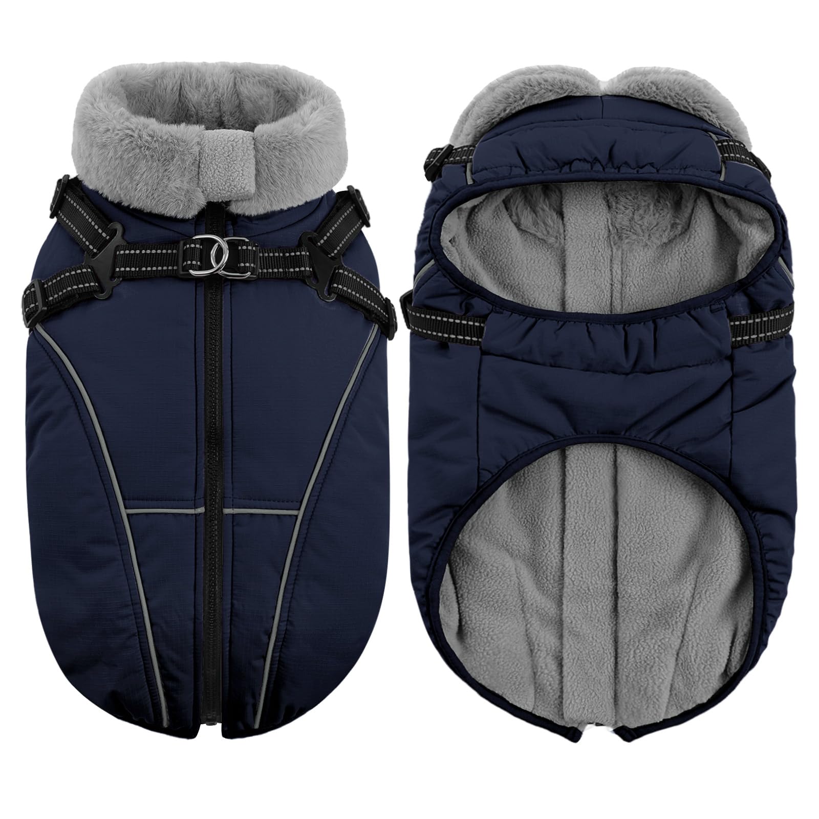 Utilisation extérieure hivernale avec le manteau Queenmore pour promenades.