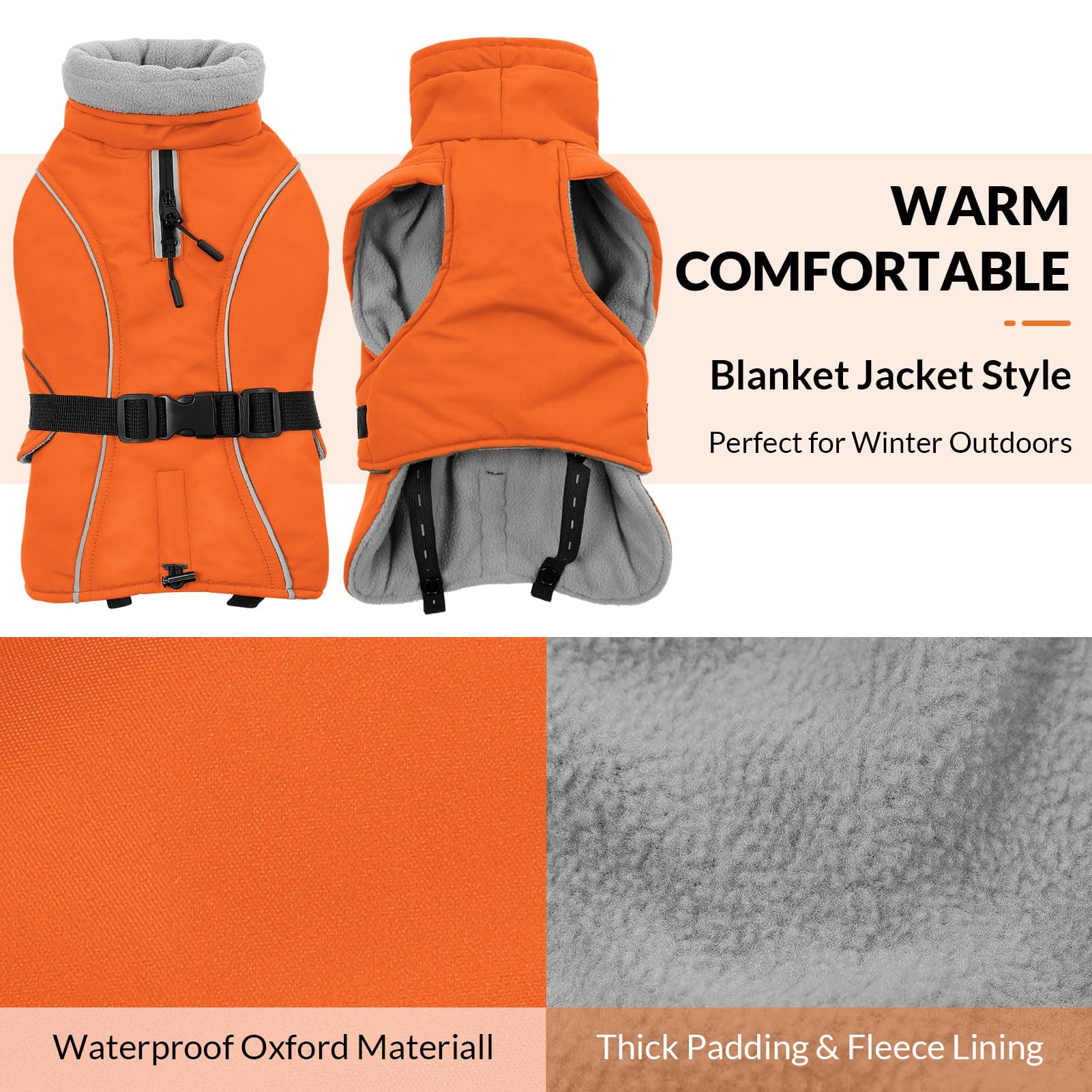 Manteau Queenmore imperméable vu avant, enfiler facilement et confort durable.