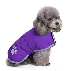 Queenmore manteau chien hiver imperméable et réfléchissant, pour promenades nocturnes plus sûres.