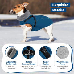 Détail fermeture rapide du manteau Queenmore xl pour chien