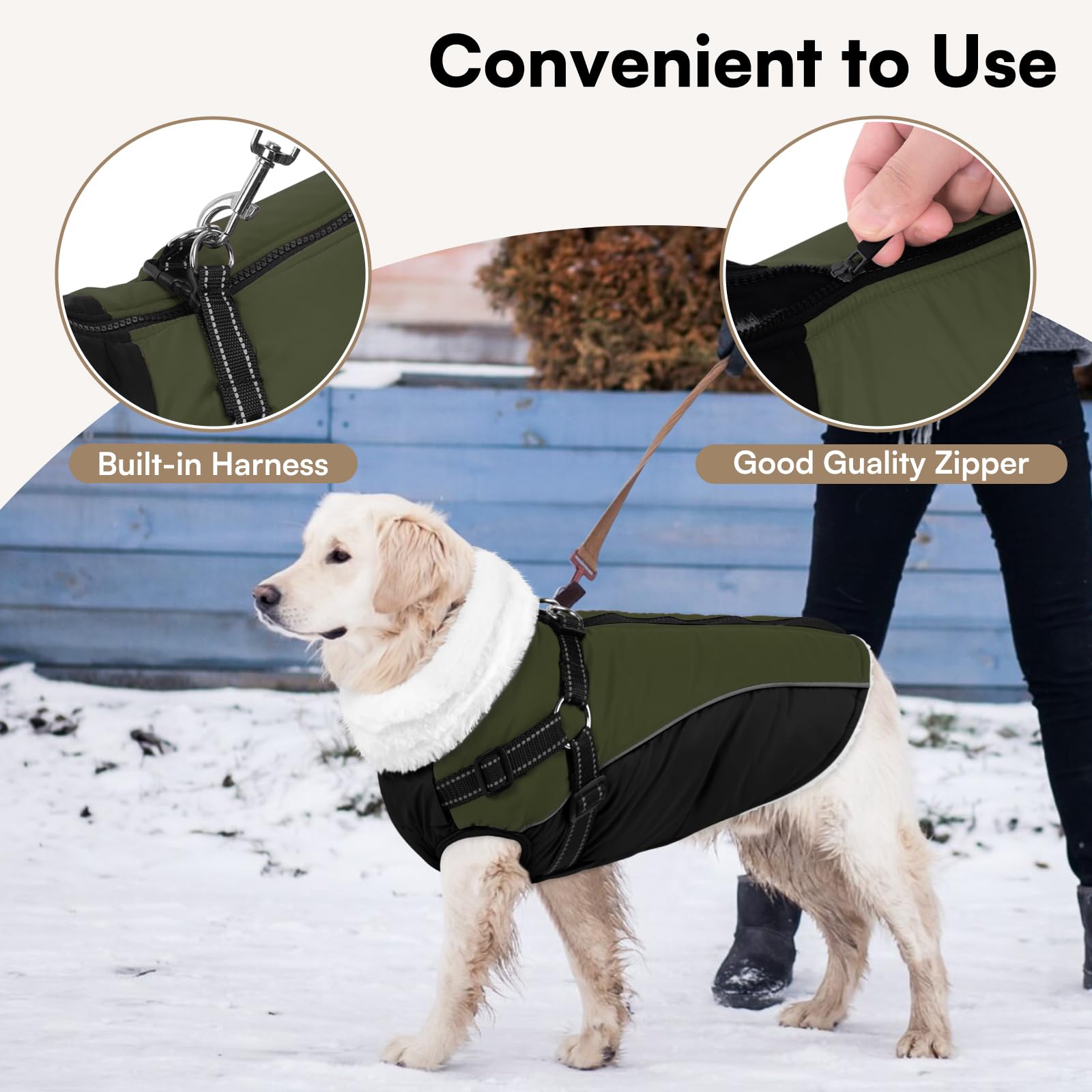 Queenmore manteau toutes tailles chien guide-tailles pour un ajustement parfait.