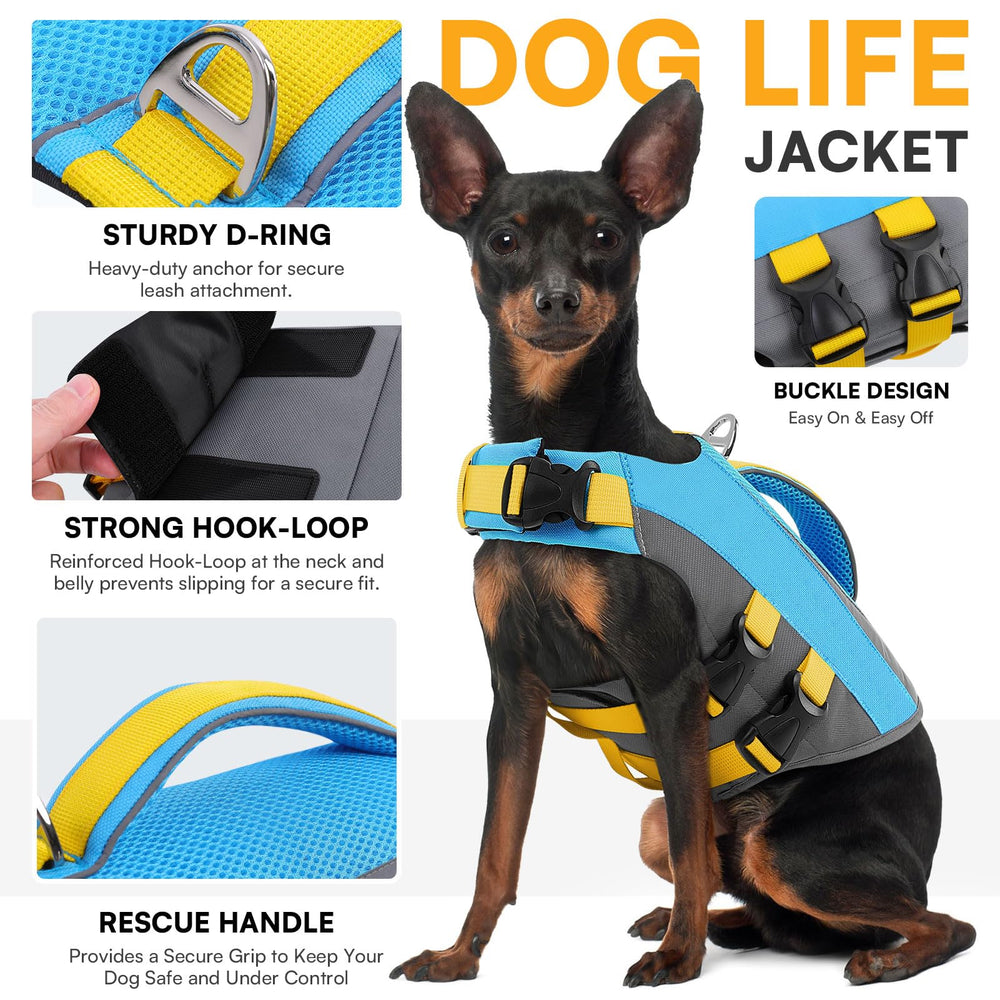 Poignée de secours Queenmore sur le gilet chien pour intervention rapide