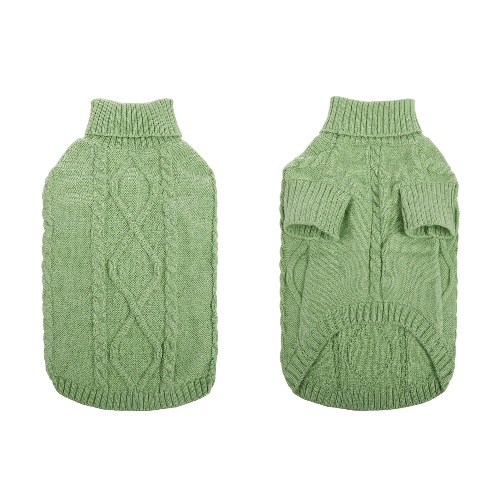 Tricot câble Queenmore – pull pour chien petit avec motifs classiques.