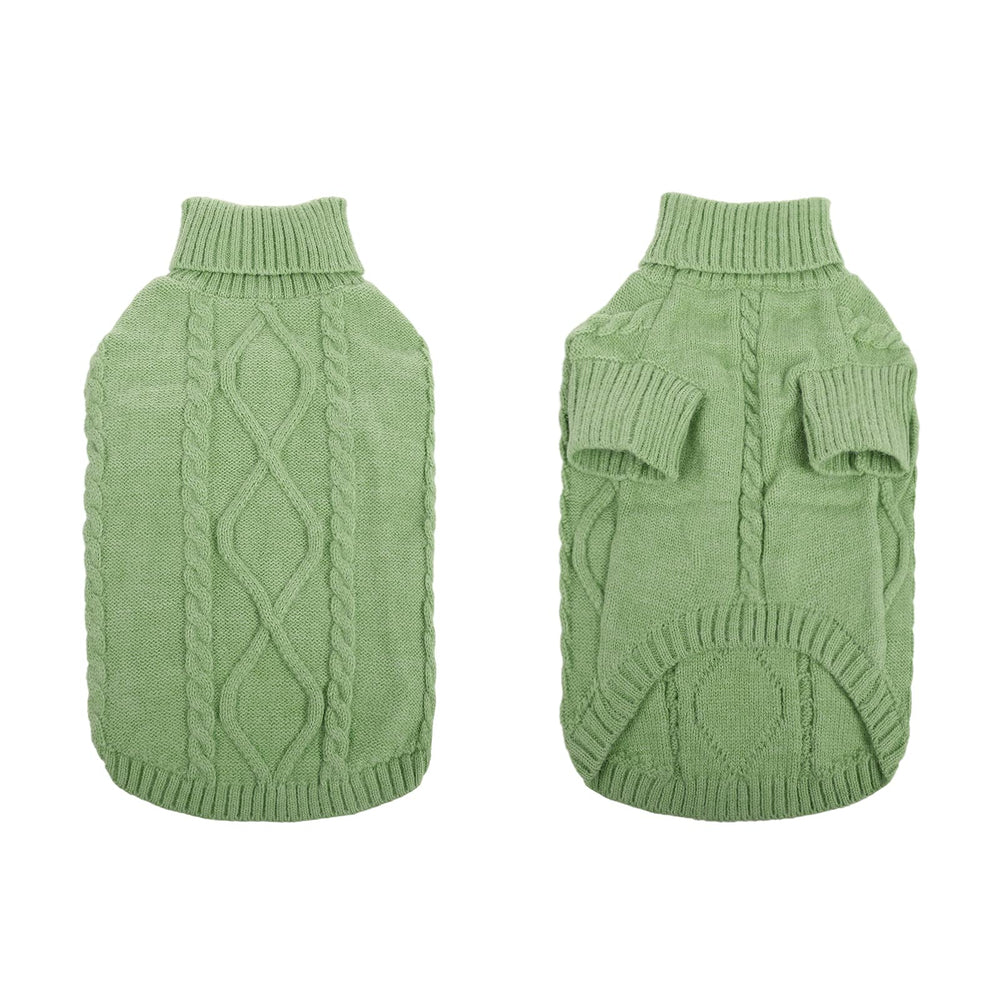 Tricot câble Queenmore – pull pour chien petit avec motifs classiques.
