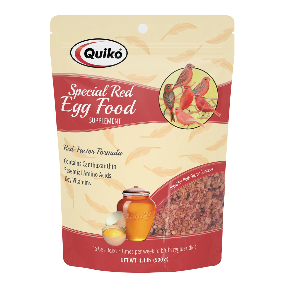 Quiko Special Rouge Œuf – Emballage scellé pour fraîcheur et facilité.