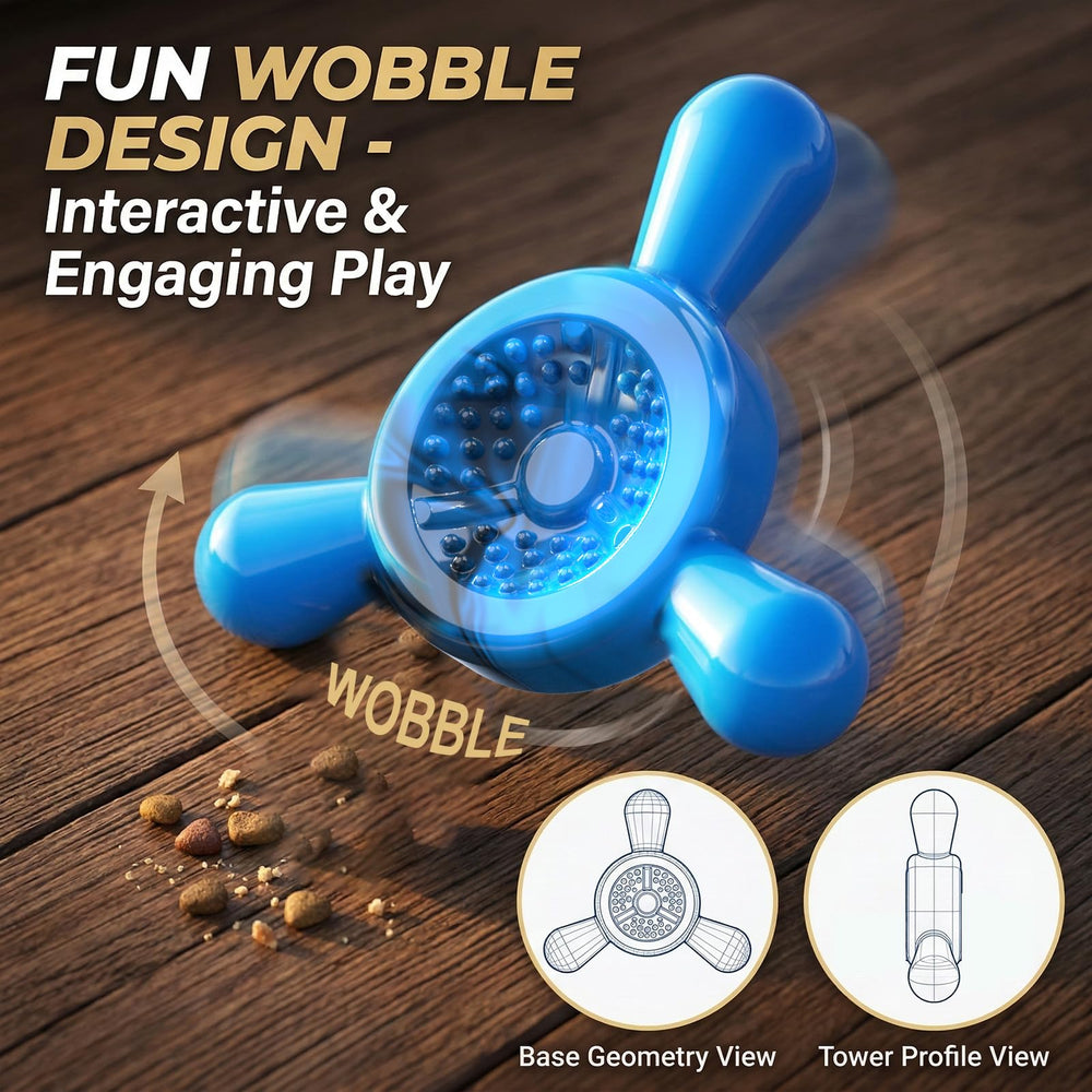 Quizvi cadeau d'anniversaire pour chien, jouet bleu océan parfait pour stimuler les jeux.