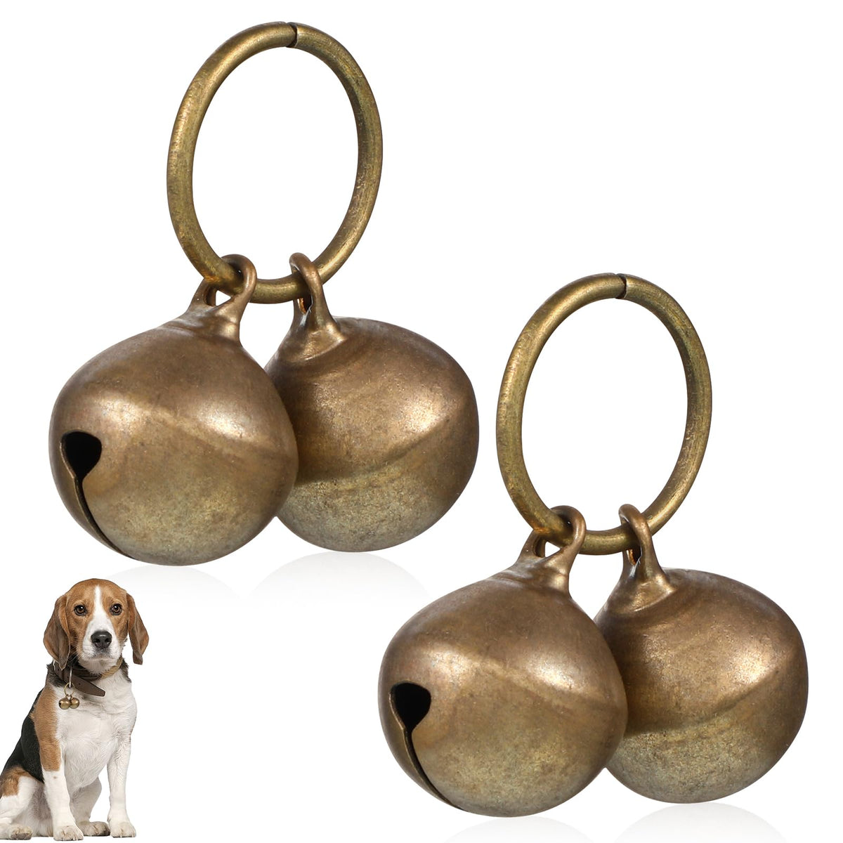 Grelots Qulkws pour collier chien en cuivre, durables et audibles