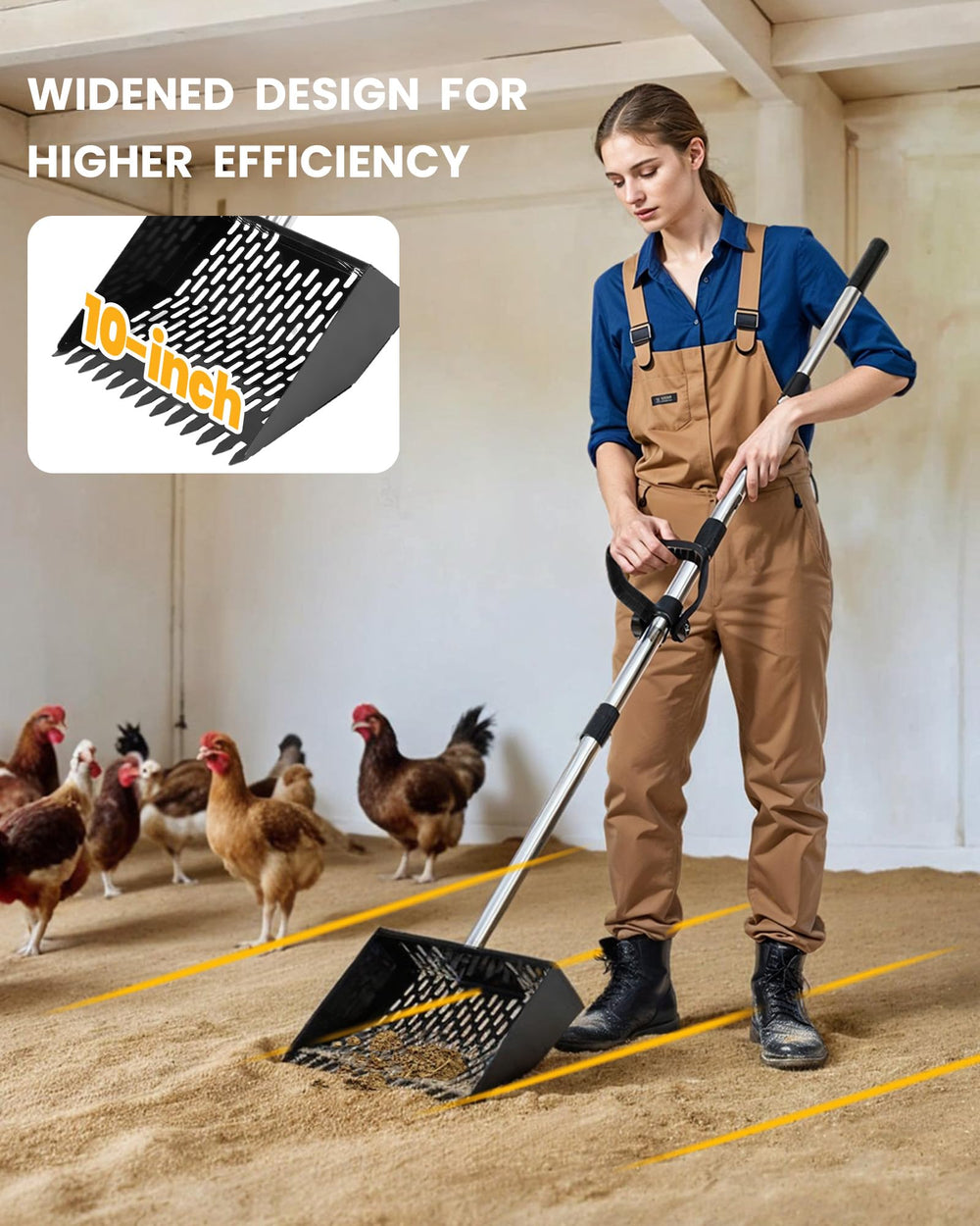 QULUXAO Prise ergonomique confort utilisée dans le poulailler