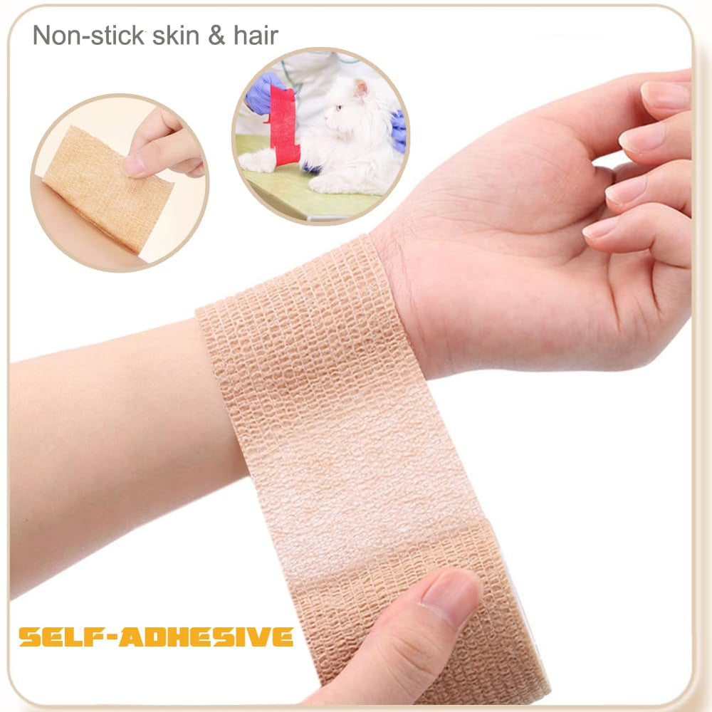 QUMY bandage rose: fixation légère pour petites blessures et entorses bénignes