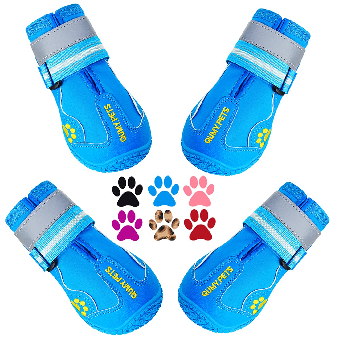 QUMY bottes pour chien grande ouverture large pour enfiler rapidement et confort