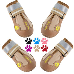 Chaussures QuMy pour chien: mesure-patte précise pour une taille adaptée et confort.